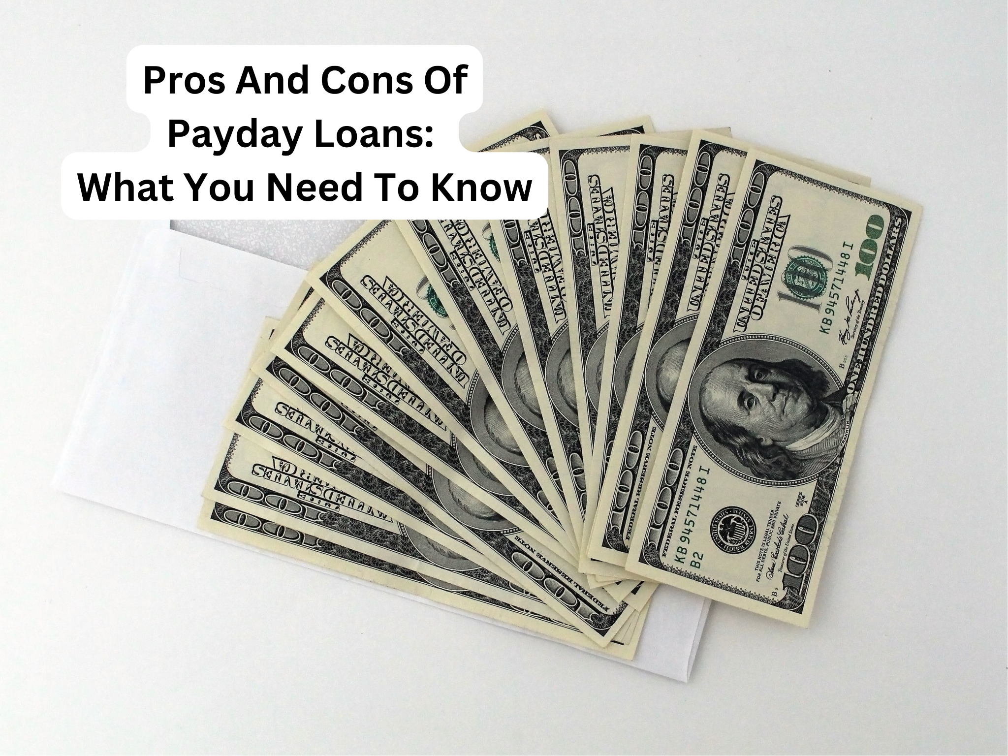 Pros And Cons Of Payday Loans: What You Need To Know