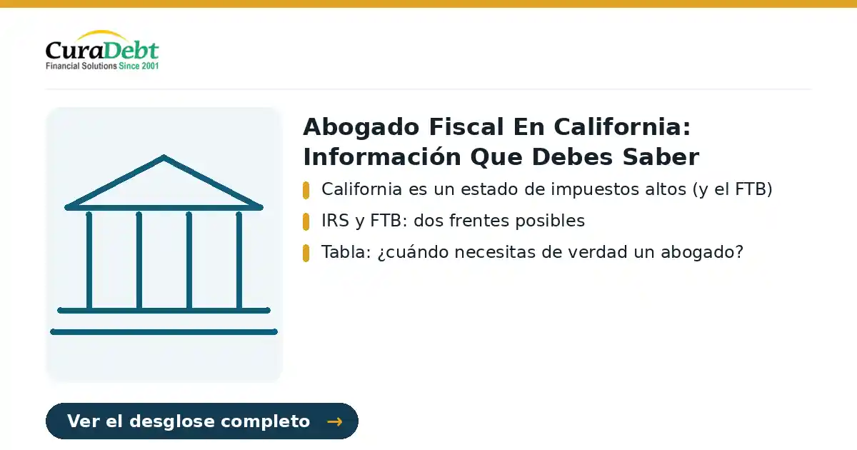 abogado fiscal en california: puntos clave: California es un estado de impuestos altos (y el FTB); IRS y FTB: dos frentes posibles.