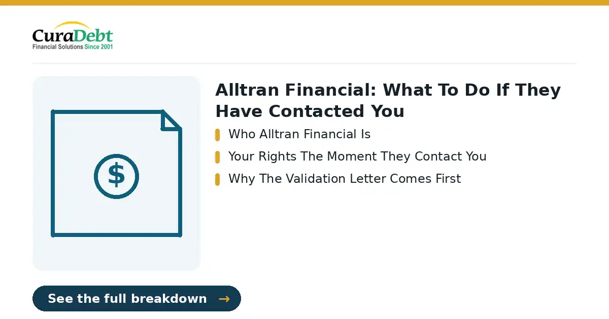 alltran financial: key points - Who Alltran Financial Is; Your Rights The Moment They Contact You (alltran financial, debt relief help).