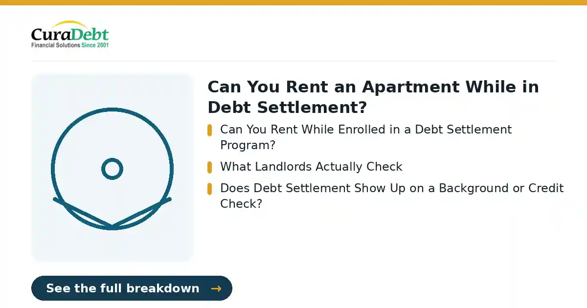 can you rent an apartment while: key points: Can You Rent While Enrolled in a Debt Settlement Program?; What Landlords Actually Check (can you rent an apartment while, debt relief help).