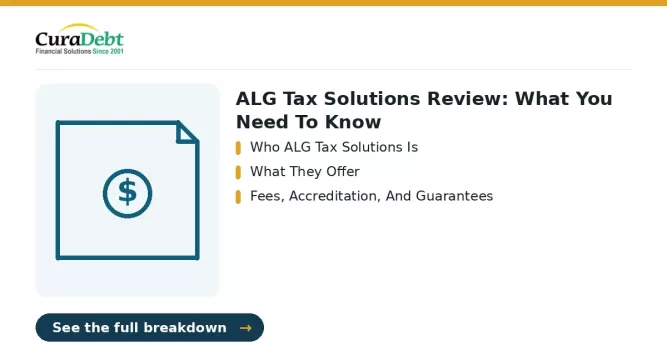 ALG Tax Solutions review: key points - Who ALG Tax Solutions Is; What They Offer (is ALG Tax Solutions legit, ALG Tax Solutions reviews).