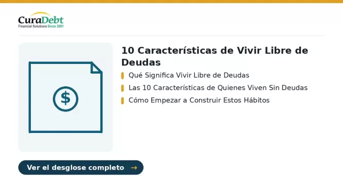 debt settlement example: puntos clave - Qué Significa Vivir Libre de Deudas; Las 10 Características de Quienes Viven Sin Deudas.