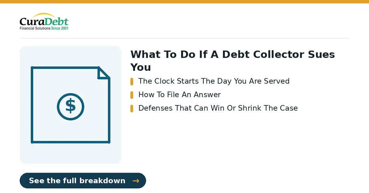 what to do if a debt: key points - The Clock Starts The Day You Are Served; How To File An Answer (what to do if a debt, debt relief help).