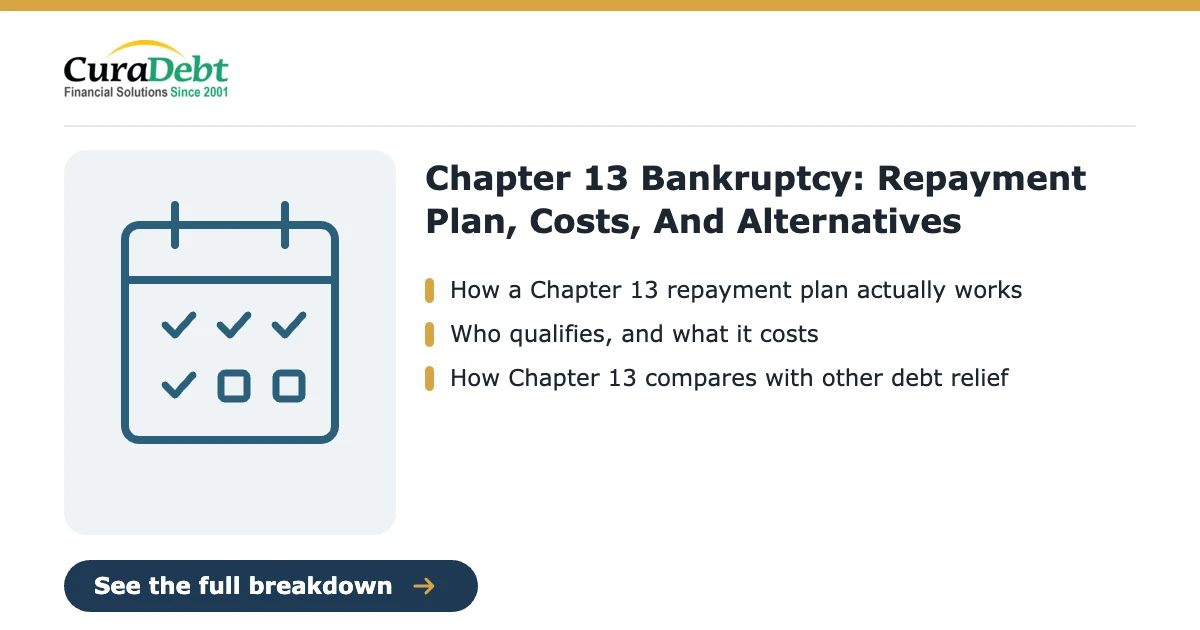 alternatives to bankruptcy: key points - How A Chapter 13 Repayment Plan Actually Works; Who Qualifies, And What It Costs (debt relief without bankruptcy, avoid bankruptcy).