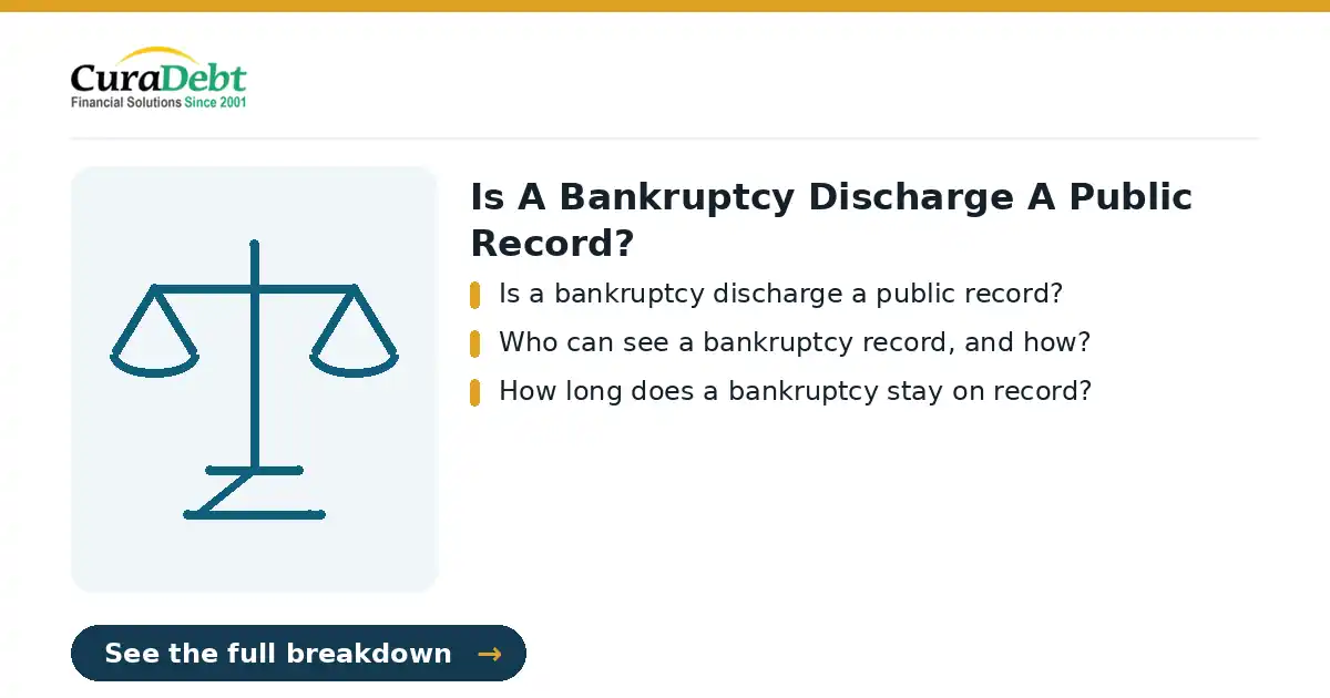 alternatives to bankruptcy: key points - Is a bankruptcy discharge a public record?; Who can see a bankruptcy record, and how? (debt relief without bankruptcy, avoid bankruptcy).