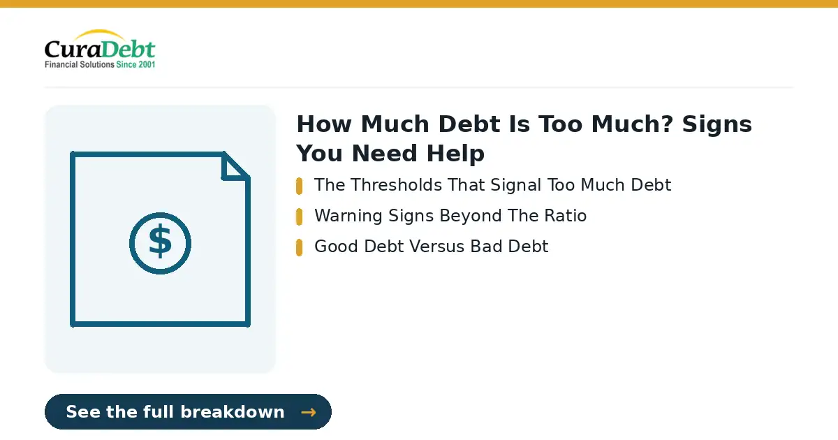how much debt is too much?: key points - The Thresholds That Signal Too Much Debt; Warning Signs Beyond The Ratio (how much debt is too much?, debt relief help).