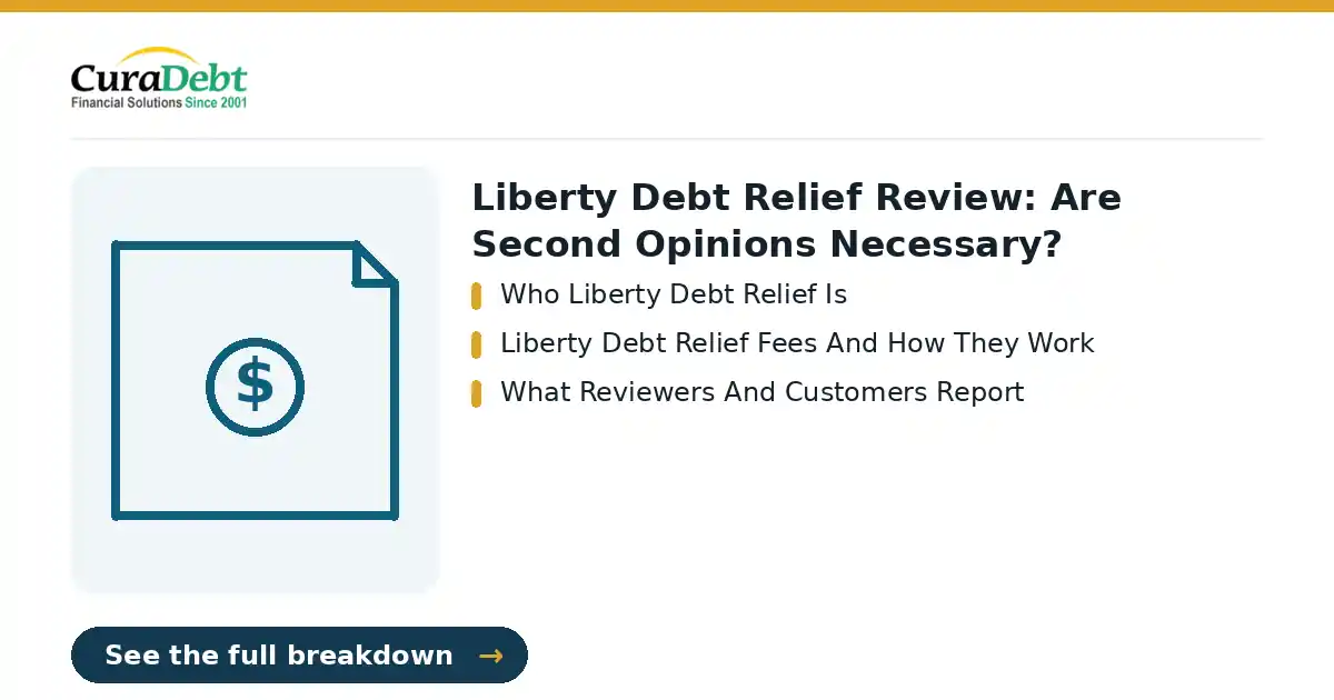 Liberty Debt Relief review: key points - Who Liberty Debt Relief Is; Liberty Debt Relief Fees And How They Work (is Liberty Debt Relief legit, Liberty Debt Relief reviews).