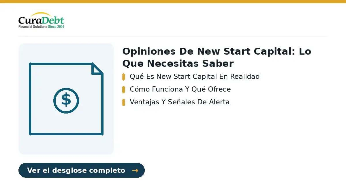 opiniones de new start capital: puntos clave - Qué Es New Start Capital En Realidad; Cómo Funciona Y Qué Ofrece.