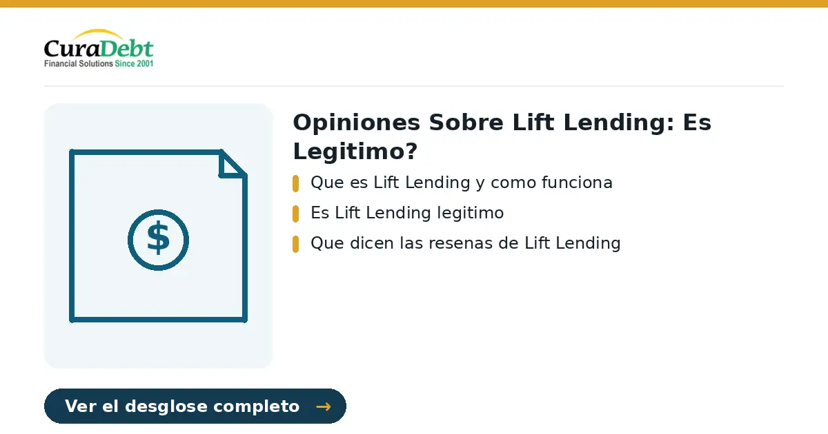 opiniones sobre lift lending: puntos clave: Que es Lift Lending y como funciona; Es Lift Lending legitimo.