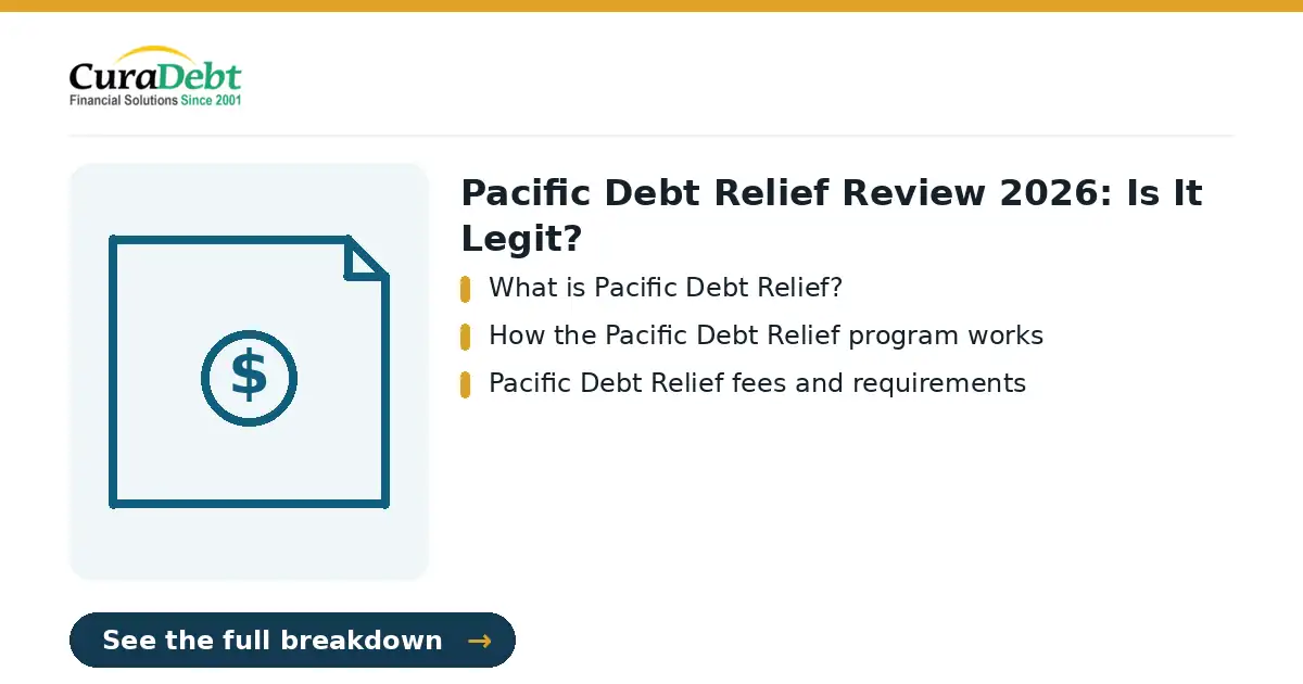 Pacific Debt Relief review: key points: What is Pacific Debt Relief?; How the Pacific Debt Relief program works (is Pacific Debt Relief legit, Pacific Debt Relief reviews).