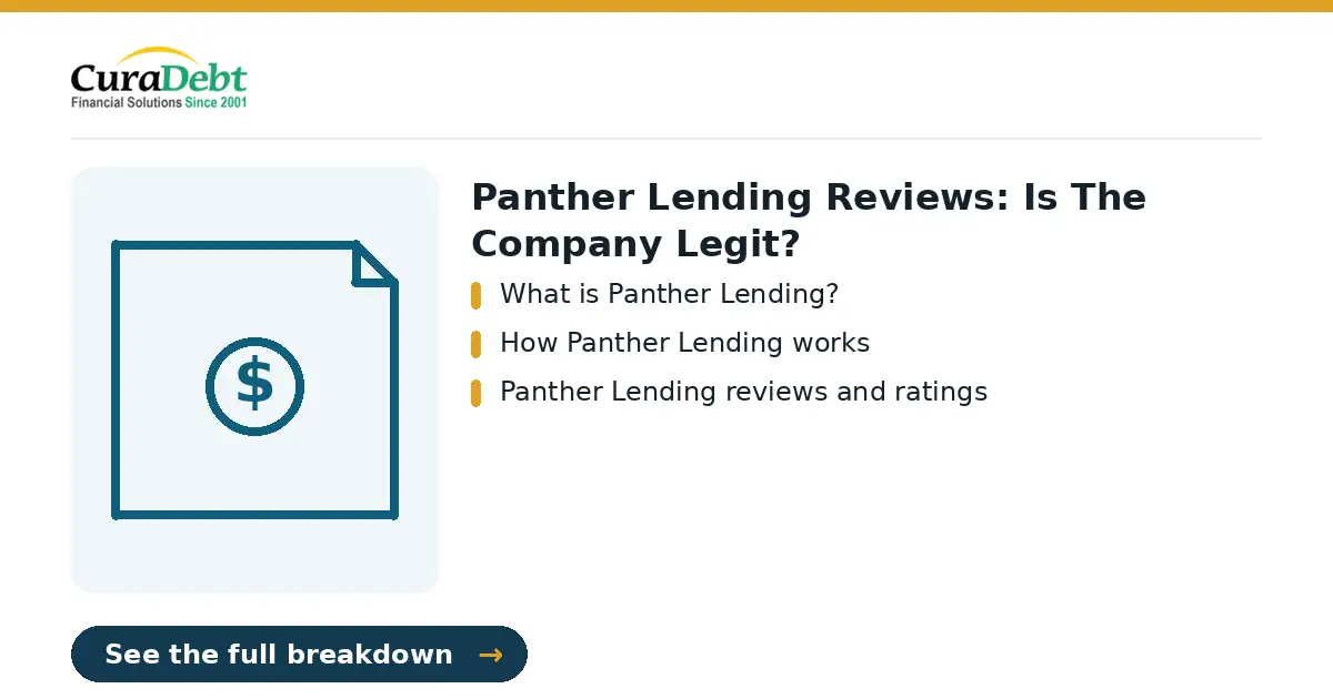 panther lending reviews: key points: What is Panther Lending?; How Panther Lending works (panther lending reviews, debt relief help).