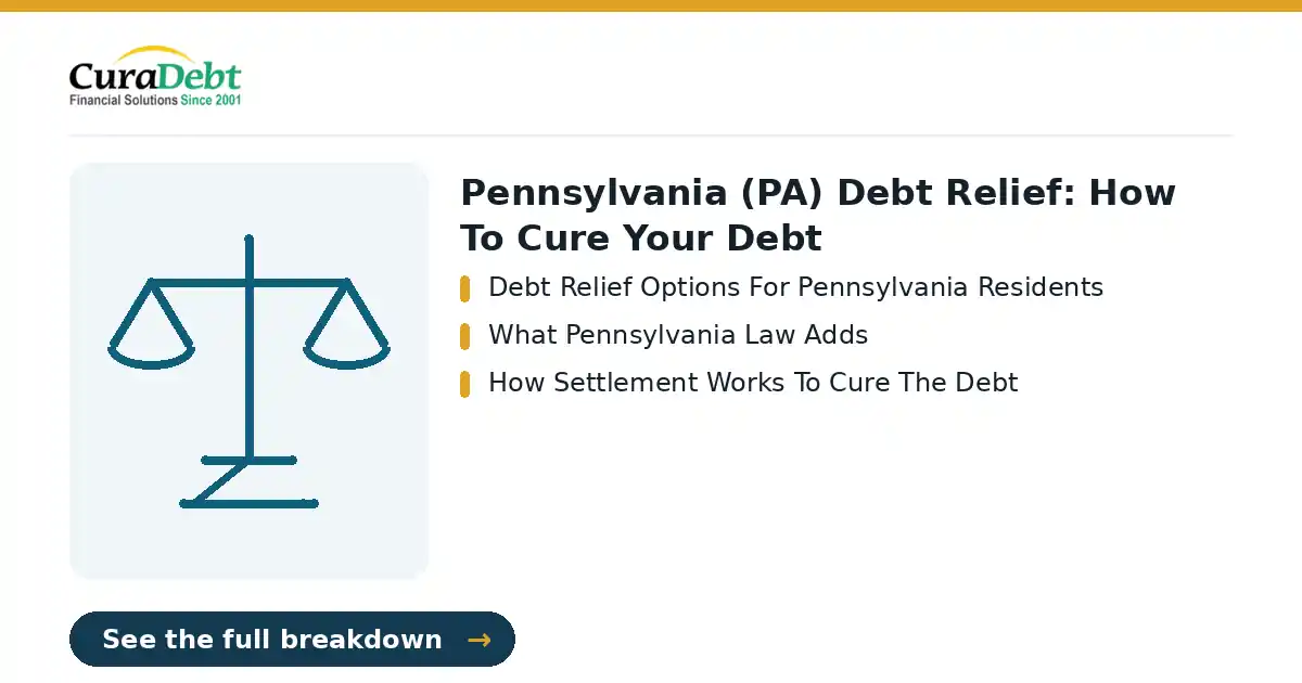 Pennsylvania debt relief: key points - Debt Relief Options For Pennsylvania Residents; What Pennsylvania Law Adds (Pennsylvania debt settlement, get out of debt in Pennsylvania).