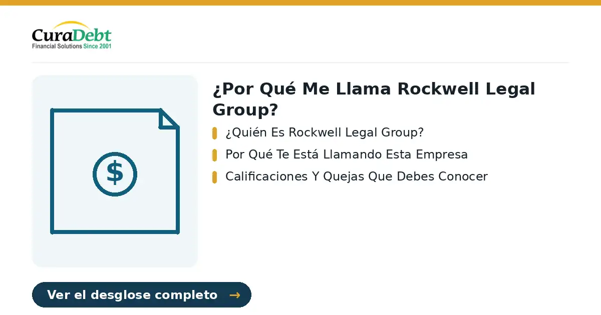 ¿por qué me llama rockwell legal: puntos clave - ¿Quién Es Rockwell Legal Group?; Por Qué Te Está Llamando Esta Empresa.